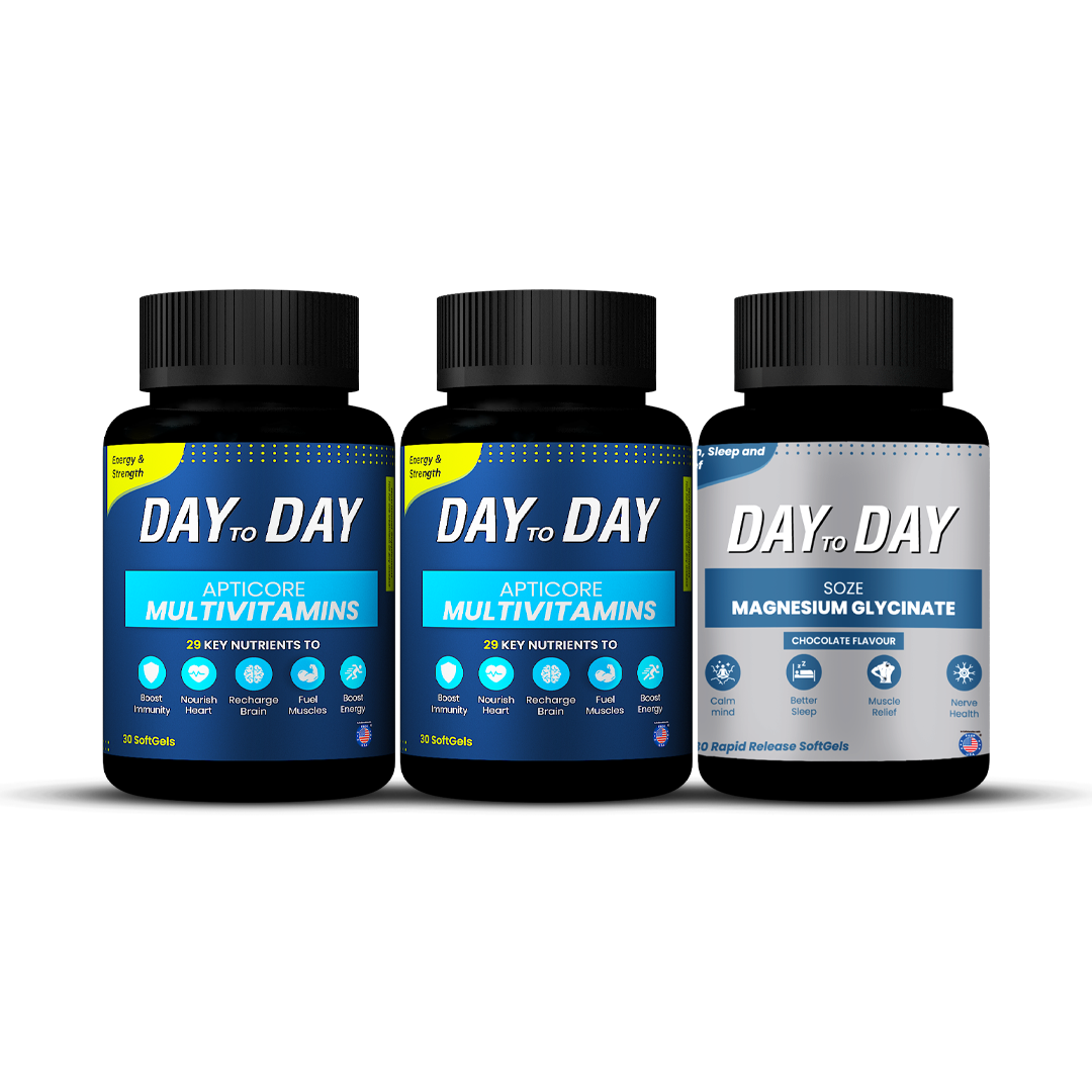 2 Multivitamins + 1 Magnesium Glycinate