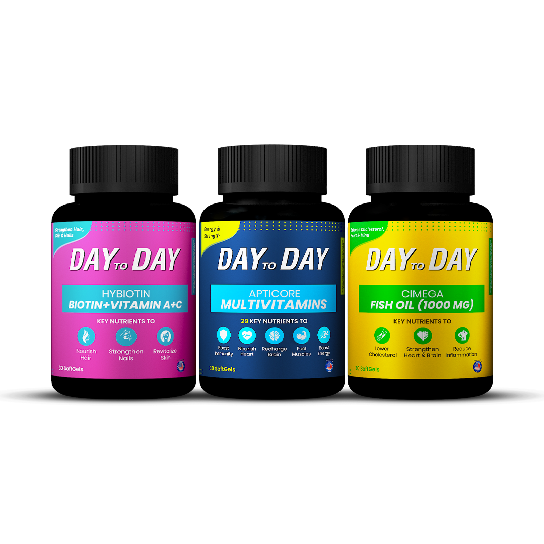 Biotin + Multivitamin + Fish Oil