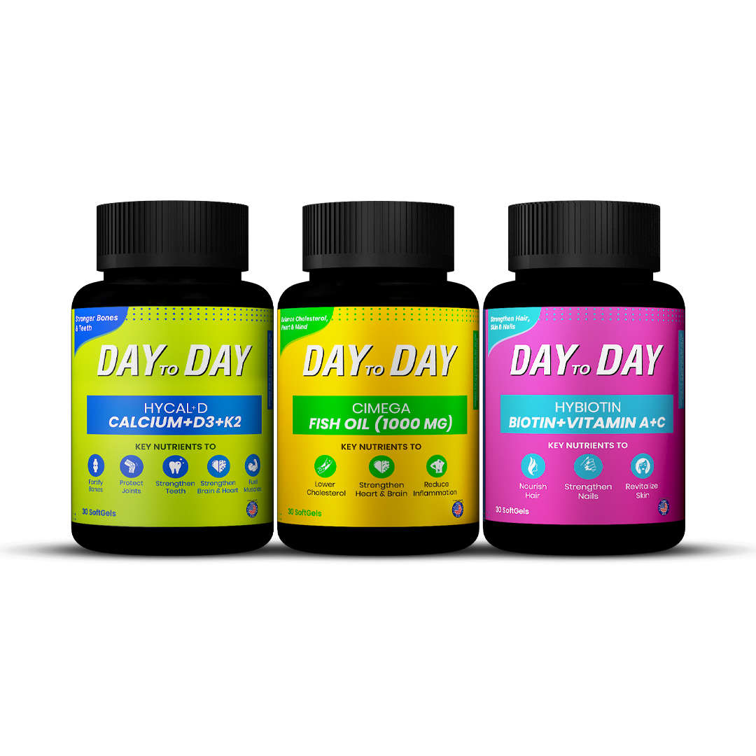 Calcium + Fish Oil + Biotin