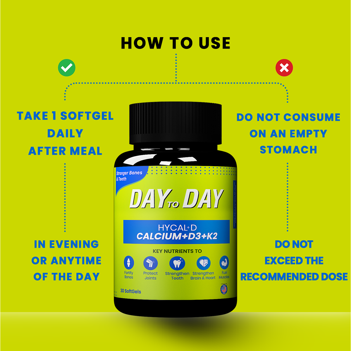 2 Multivitamins + 1 Calcium