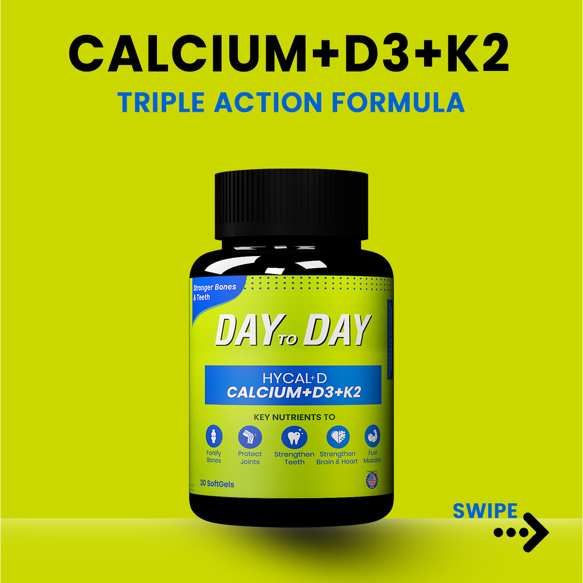 Calcium + Vitamin D3+Vitamin K2