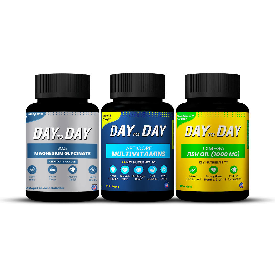 Magnesium + Multivitamin + Fish Oil