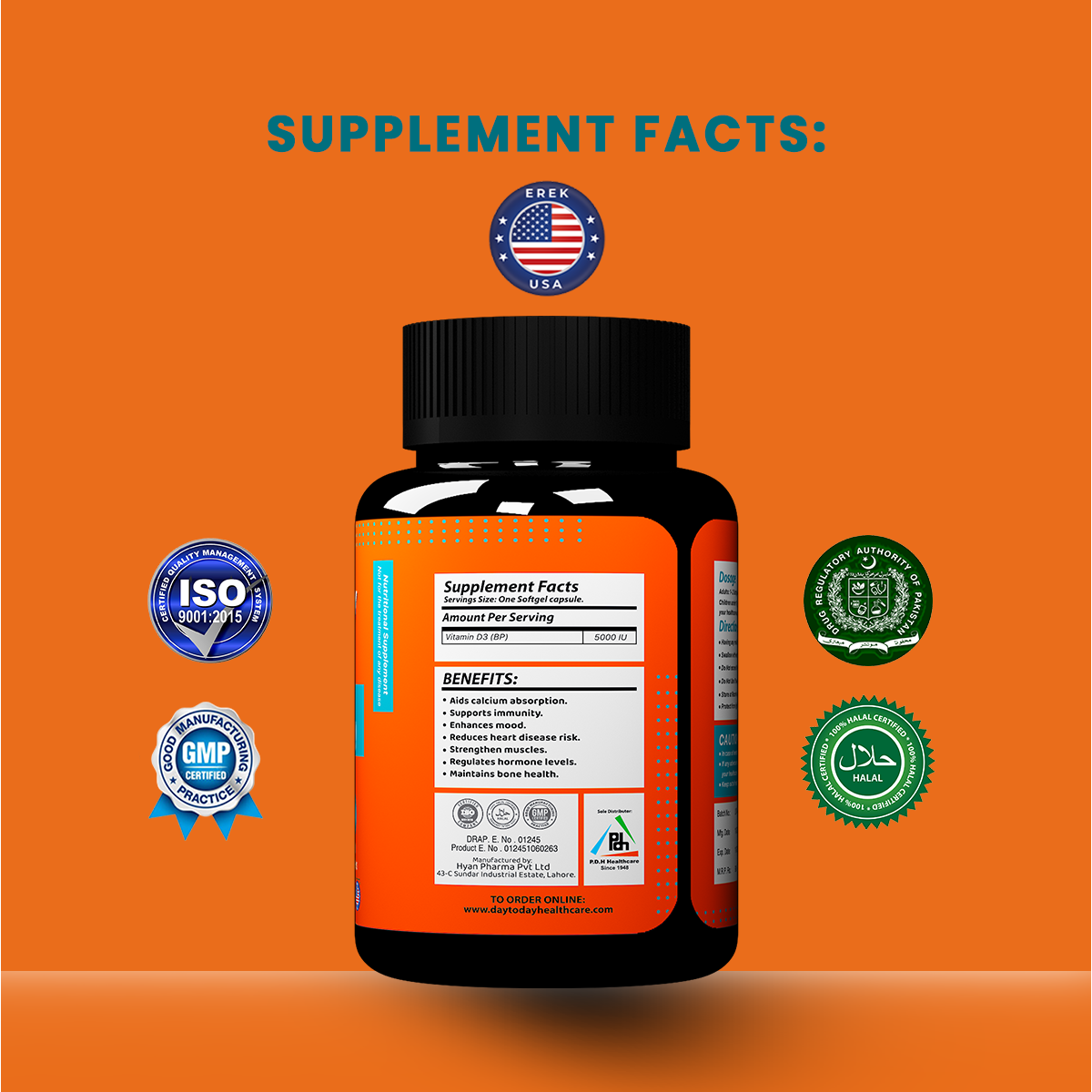 Vitamin D3 (5000 IU)