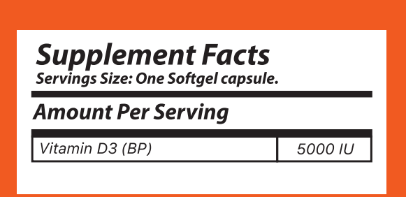Vitamin D3 (5000 IU)
